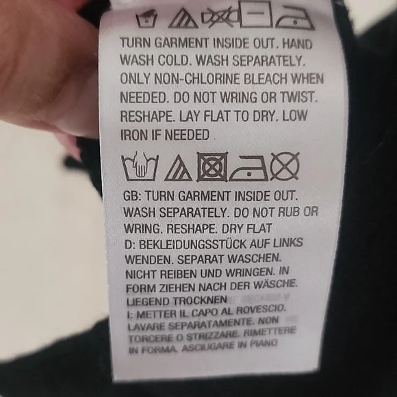 Bob Mackie Black Button Front Cardigan with Multicolor Trim - Picture 9 of 9